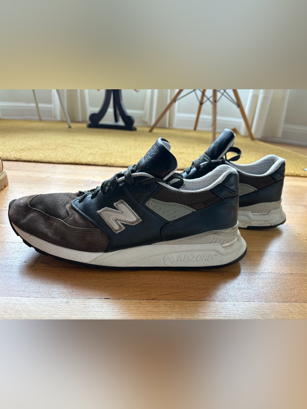 New Balance Teddy Santis 998 Brown Black U998 Made in USA Size 12